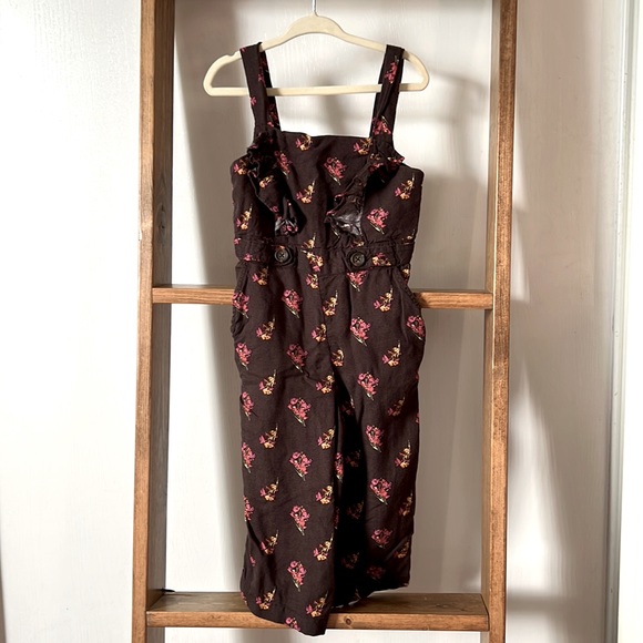 Girls Coverall Floral Print - Picture 1 of 6